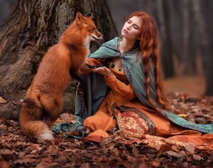 Девушка и лиса