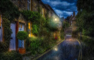 Дождь на улочке