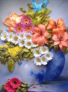 Вышивка лентами