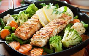 Рыба с брокколи