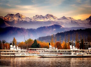 Женевское озеро и лодки