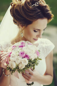 Невеста с букетом