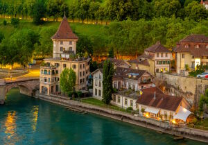 Берн вечером