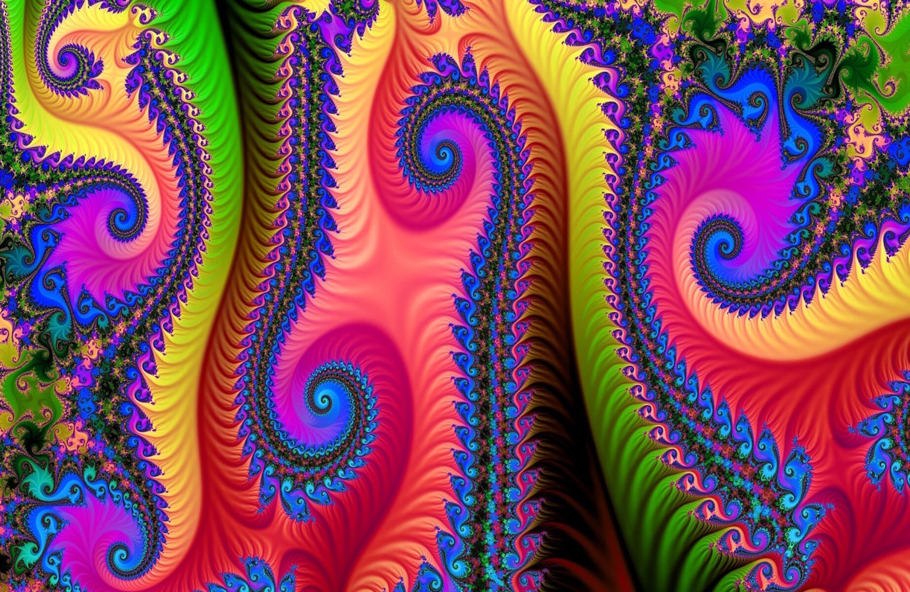 Яркая абстракция фрактал