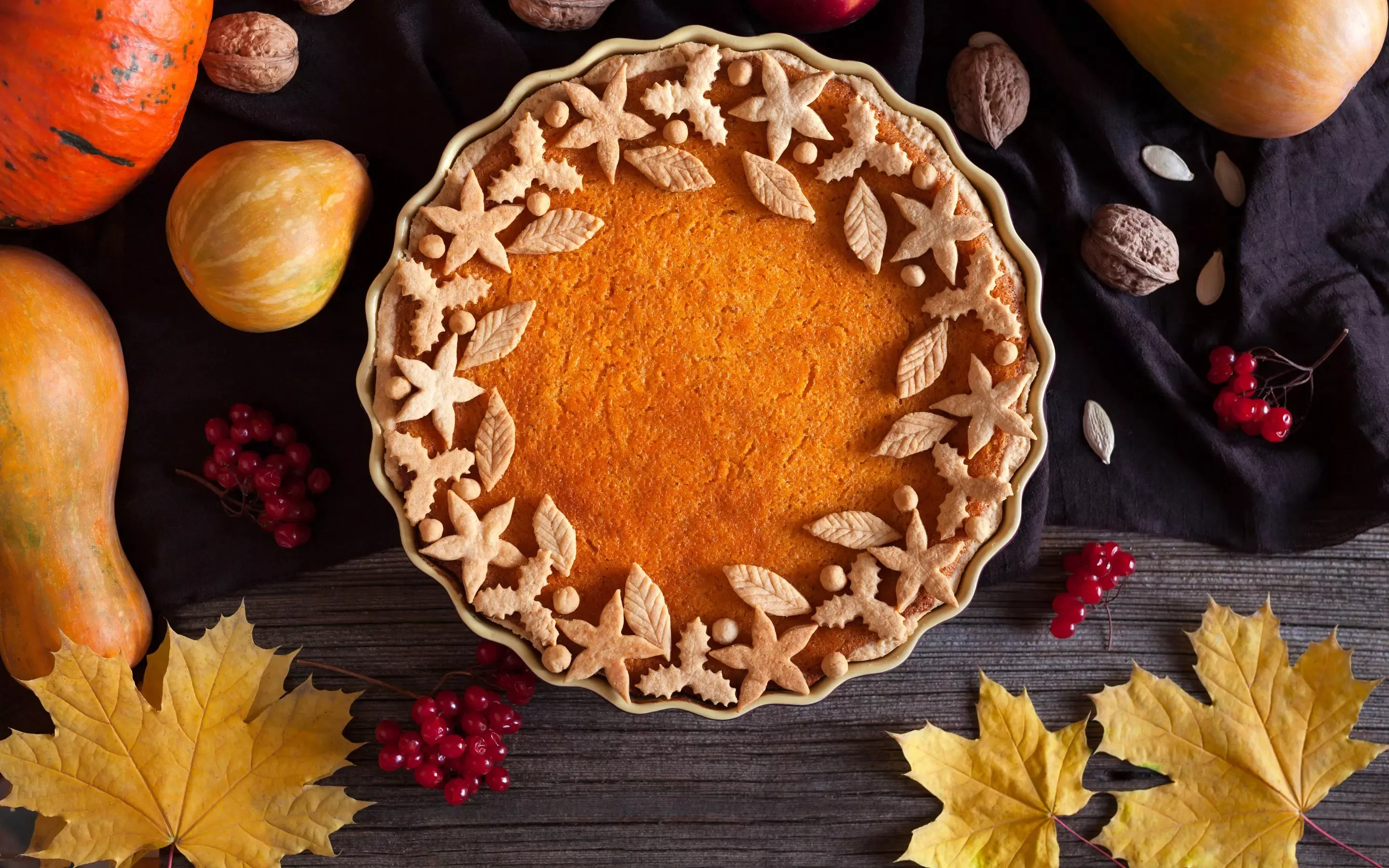 Осенний пирог из тыквы