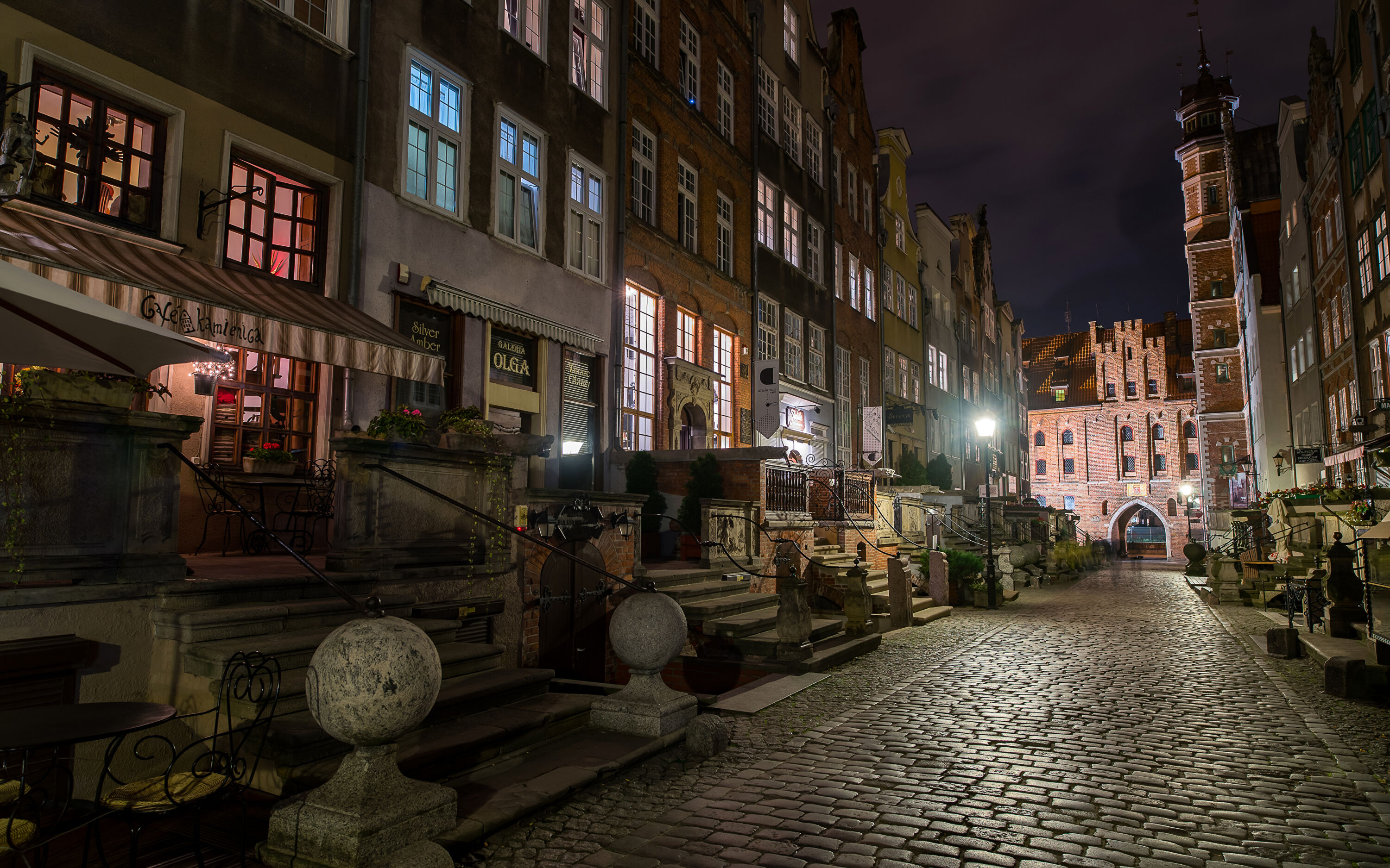 Гданьск ночью