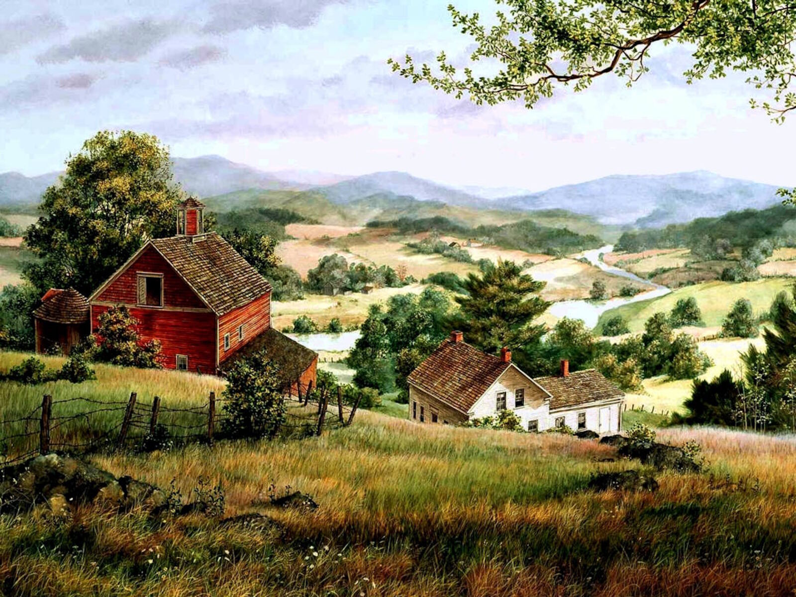 Два дома и долина