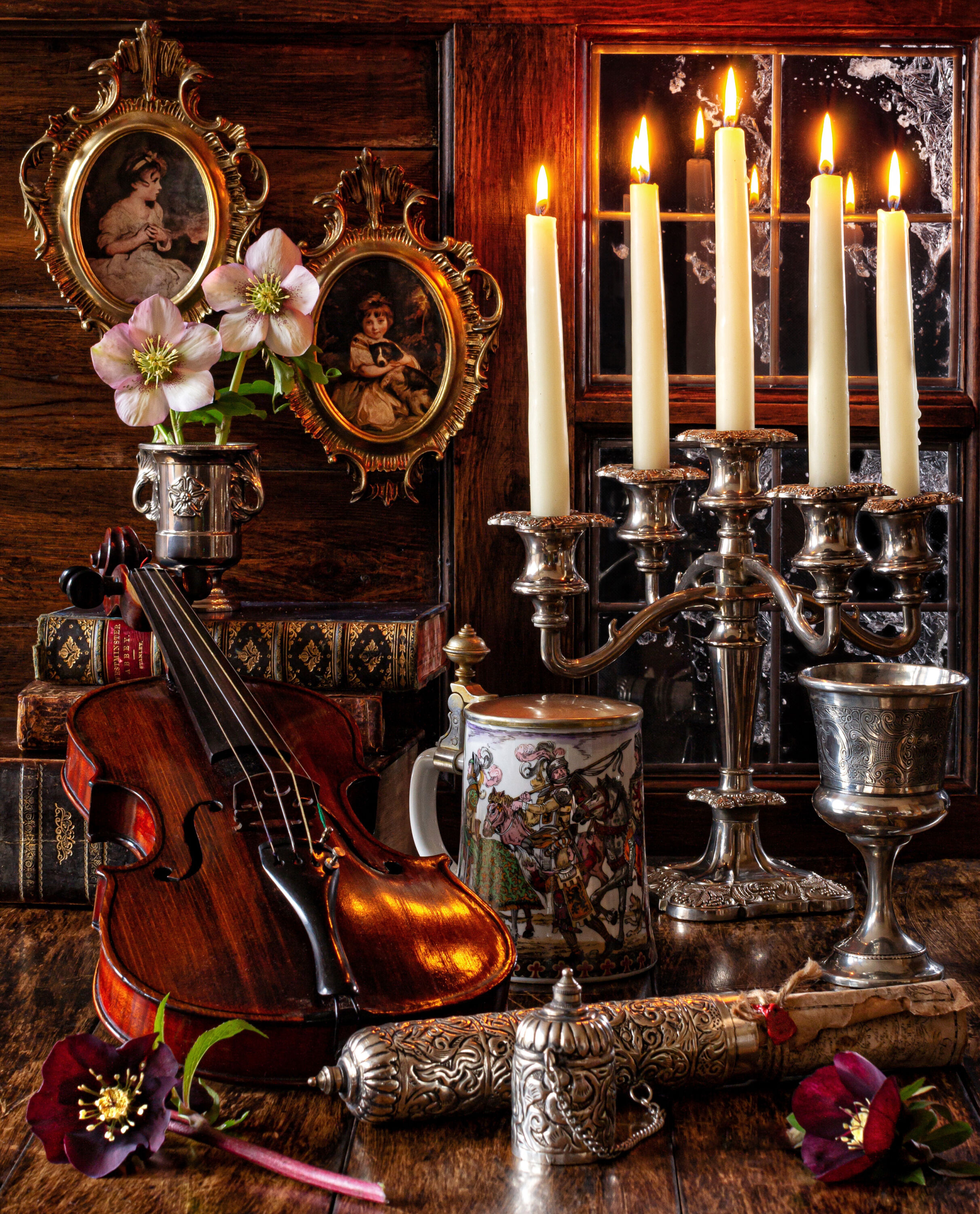 Свечи и скрипка