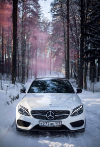 White Mercedes-Benz