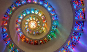 Круглый витраж