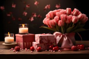 Тюльпаны и свечки