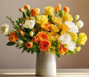 Желтые и белые цветочки