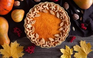 Осенний пирог из тыквы