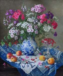 Цветочки и смородина