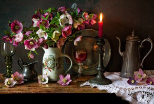 Чайник и свечка