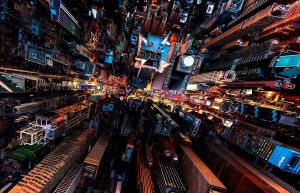 Мегаполис вид сверху