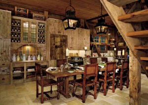 Стиль кантри на кухне