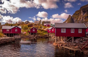 Красные домики