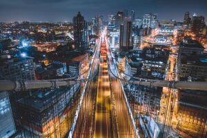 Висячий мост в Нью-Йорке