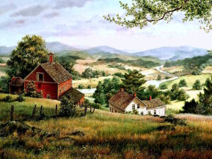 Два дома и долина