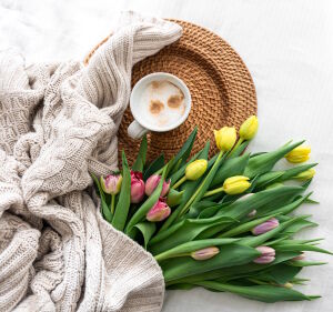 Тюльпаны и латте