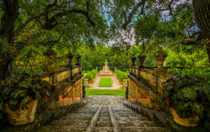 Фонтаны и природа в Майами