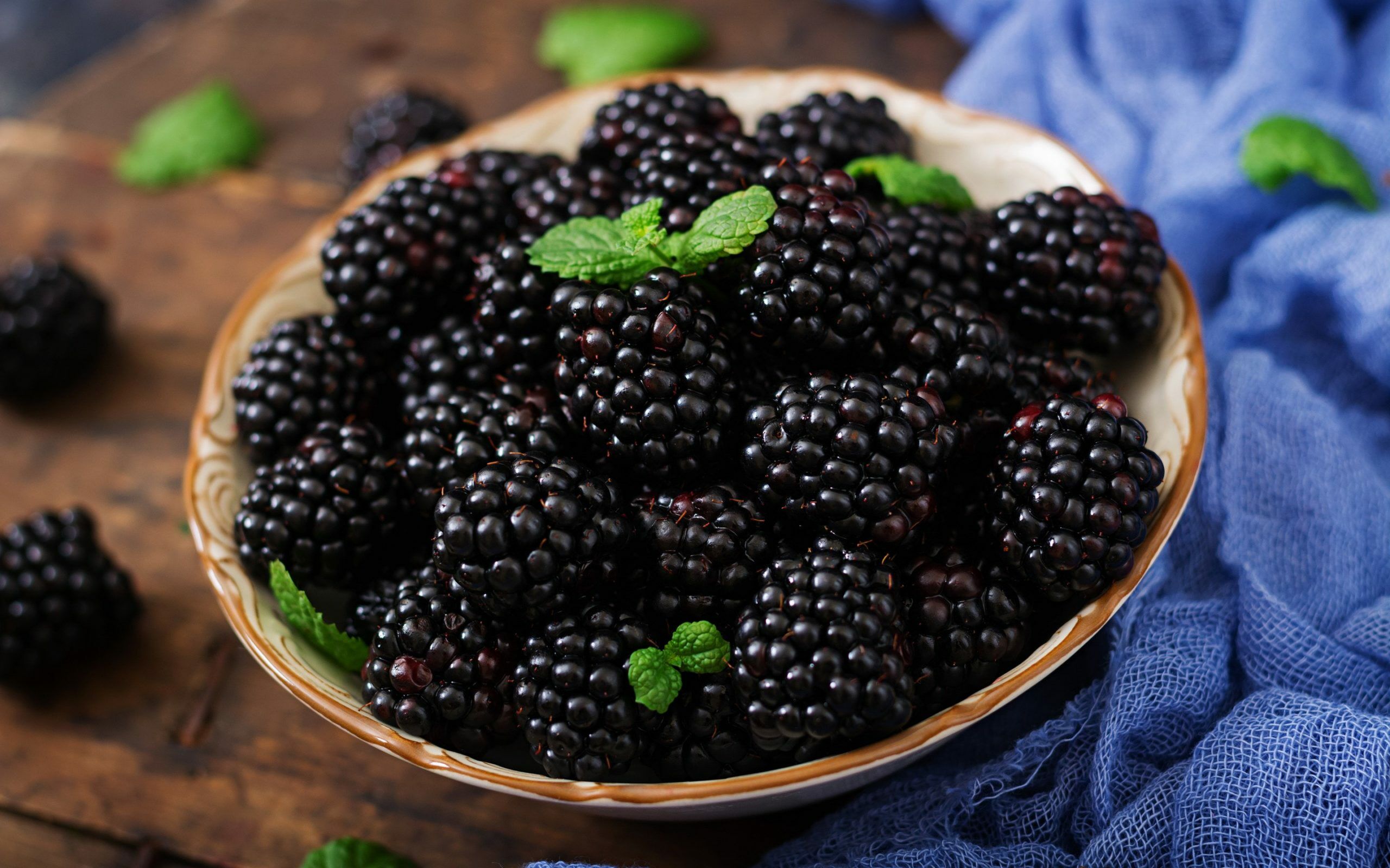 Сочные ягоды ежевики