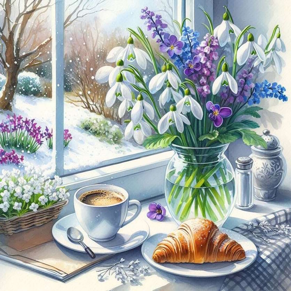 Подснежники и кофе