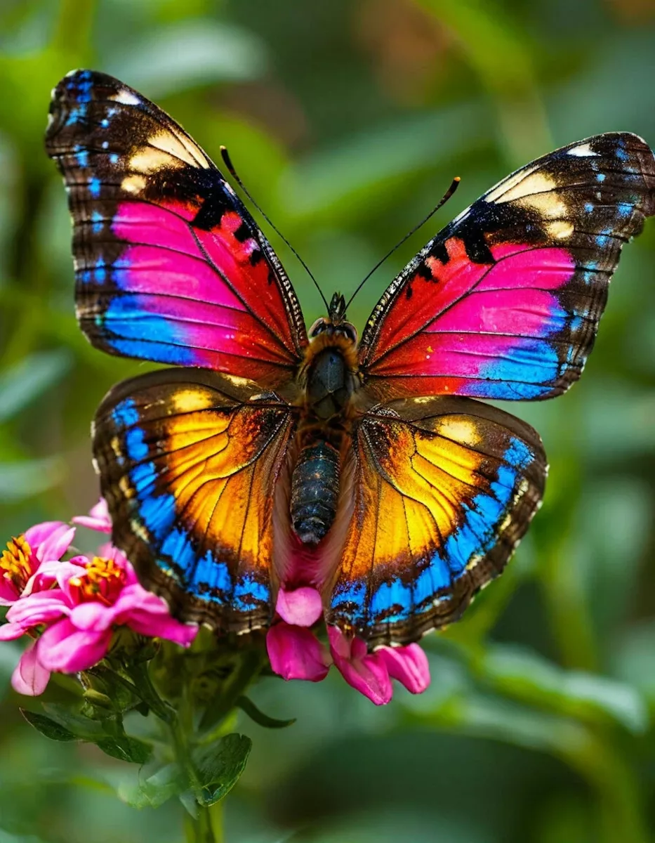 Радужная бабочка