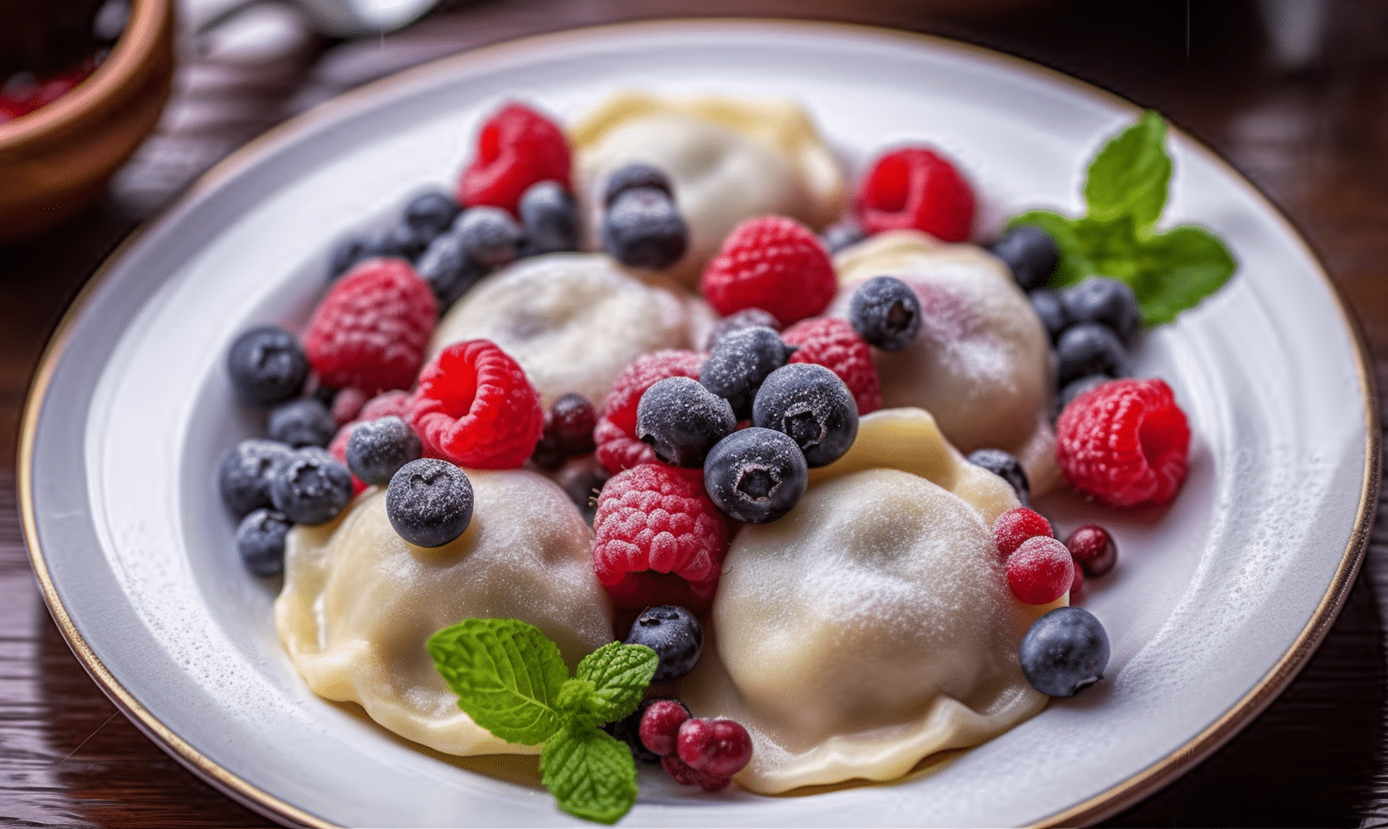 Варенички с ягодами