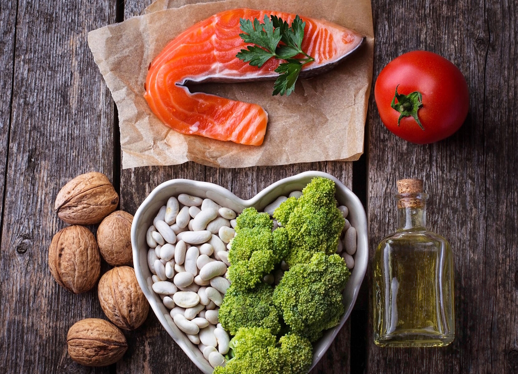 Лосось и фасоль