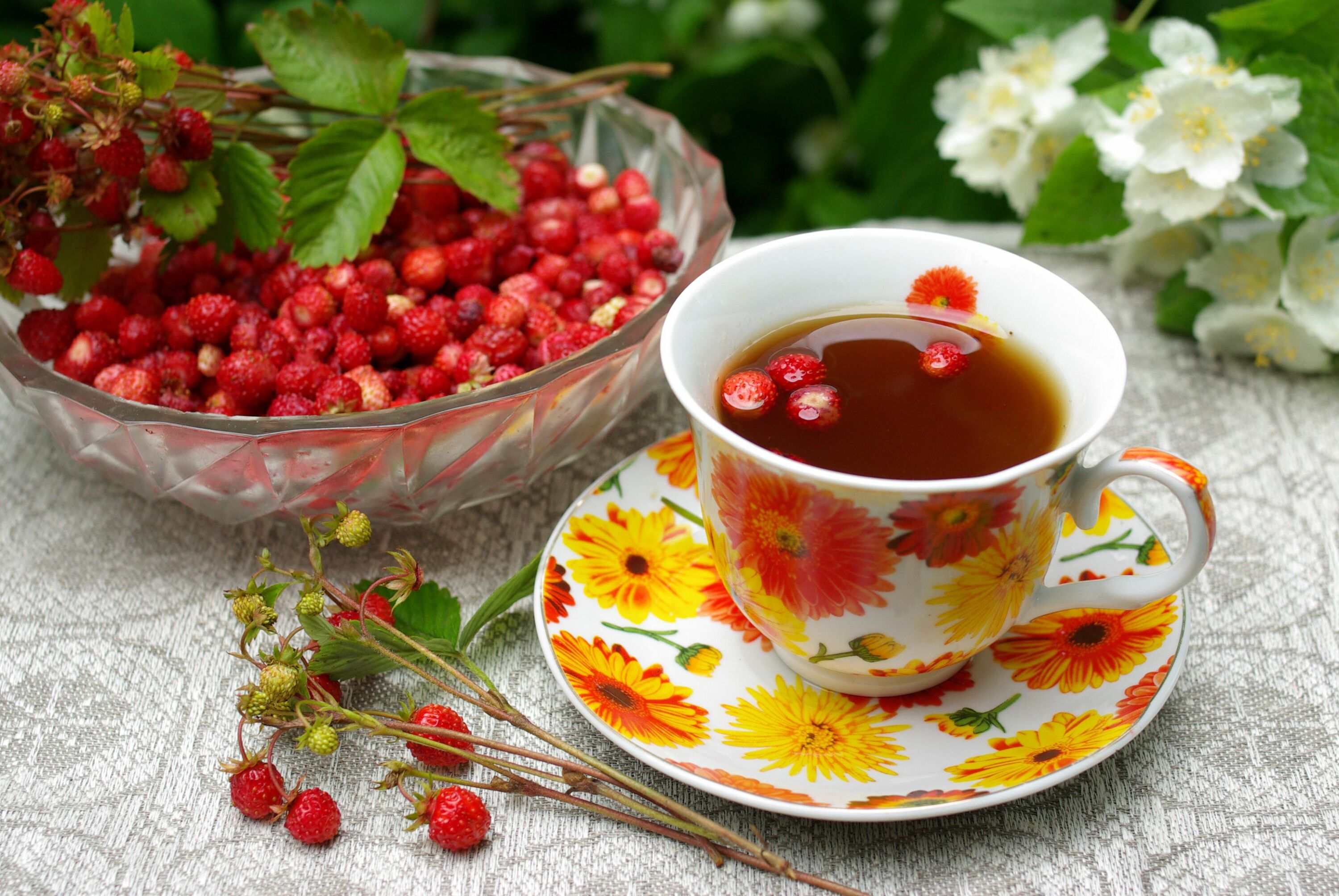 Чай из земляники