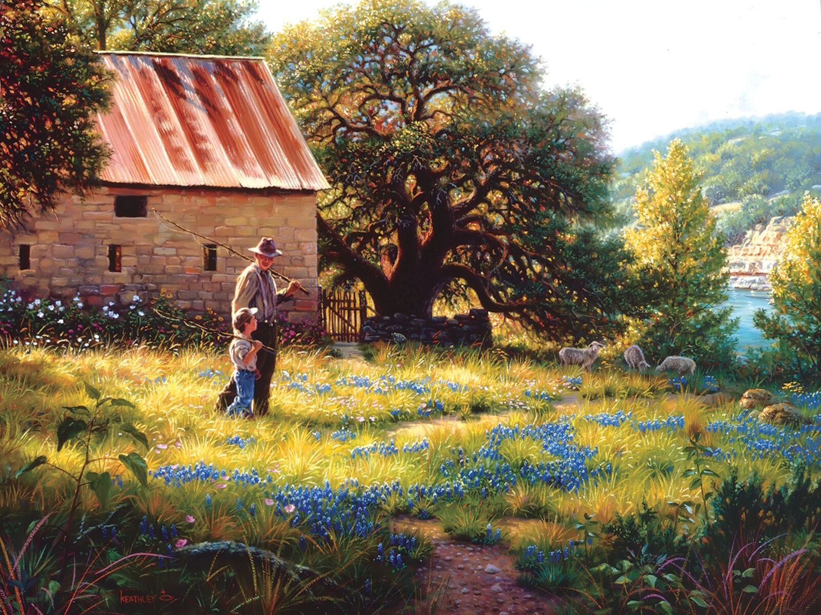 С сыном на рыбалку