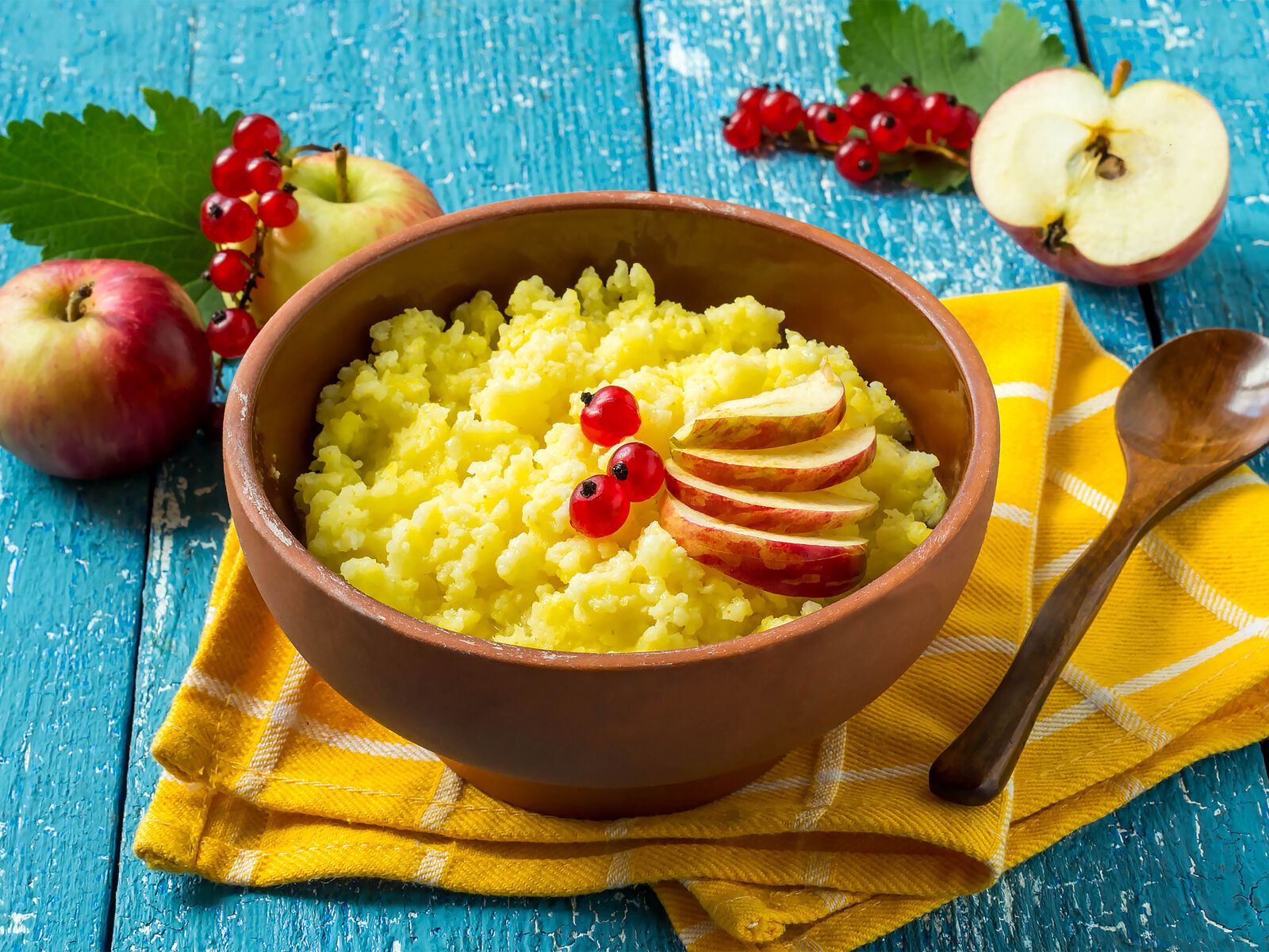 Пшенка с яблоком