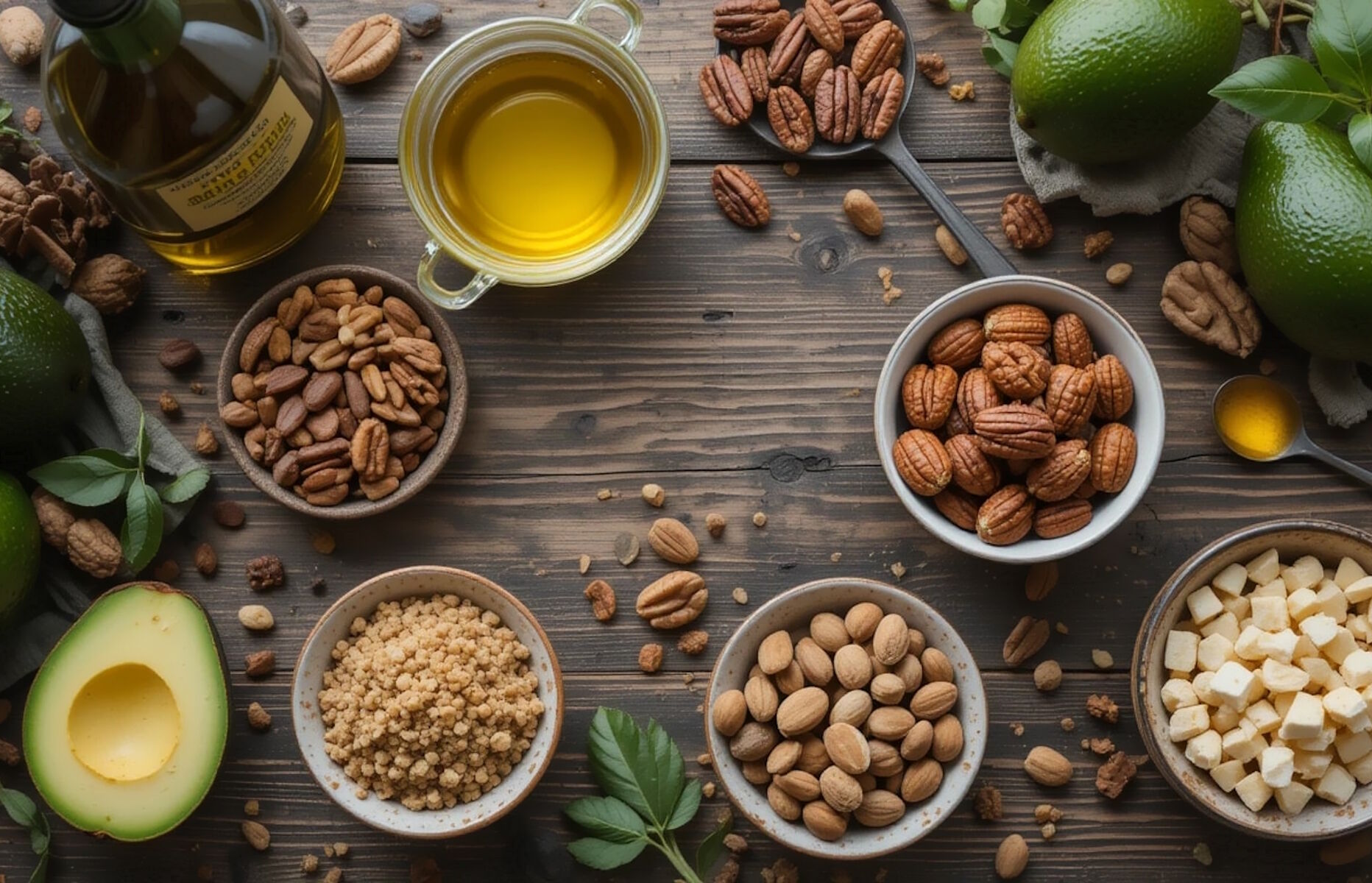 Авокадо и орехи
