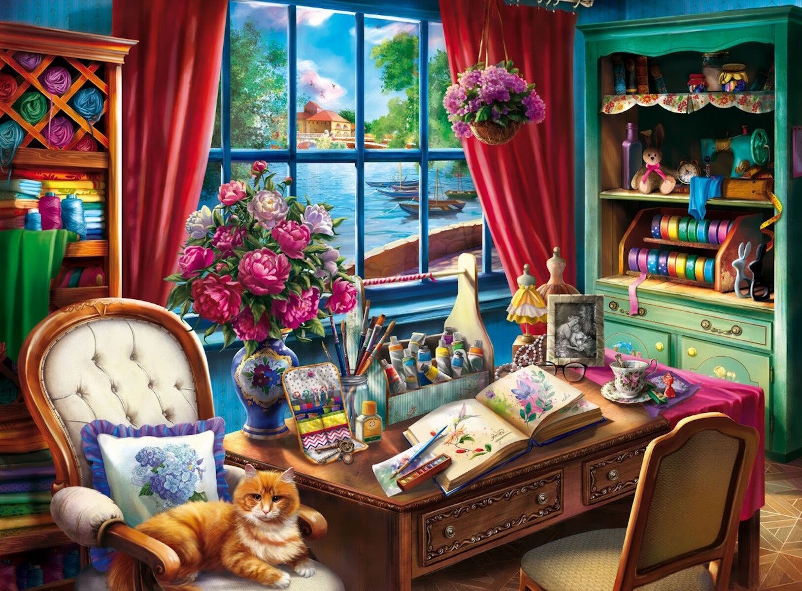 Кот рукодельницы