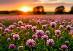 Клевер на лугу