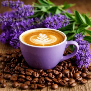 Латте и цветы