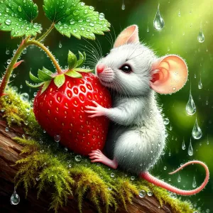 Мышонок и клубничка