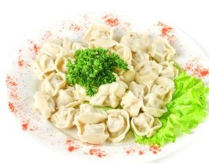 Пельмени с зеленью