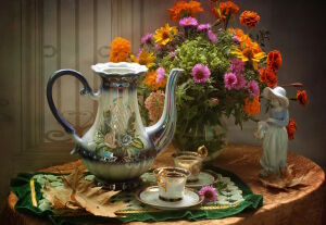 Бархатцы и чай