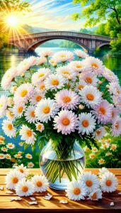 Ромашки и мост
