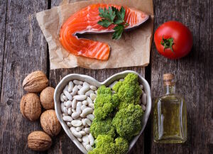 Лосось и фасоль