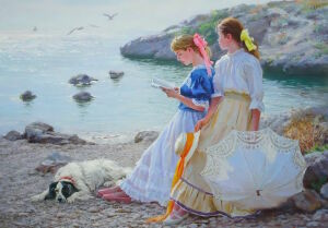 Две девушки у моря