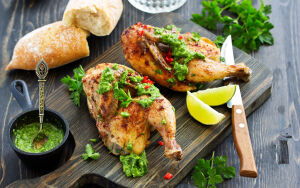 Половинки курицы