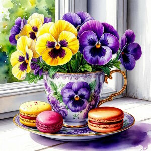 Фиалки и макаруны