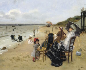 Прохладный пляж