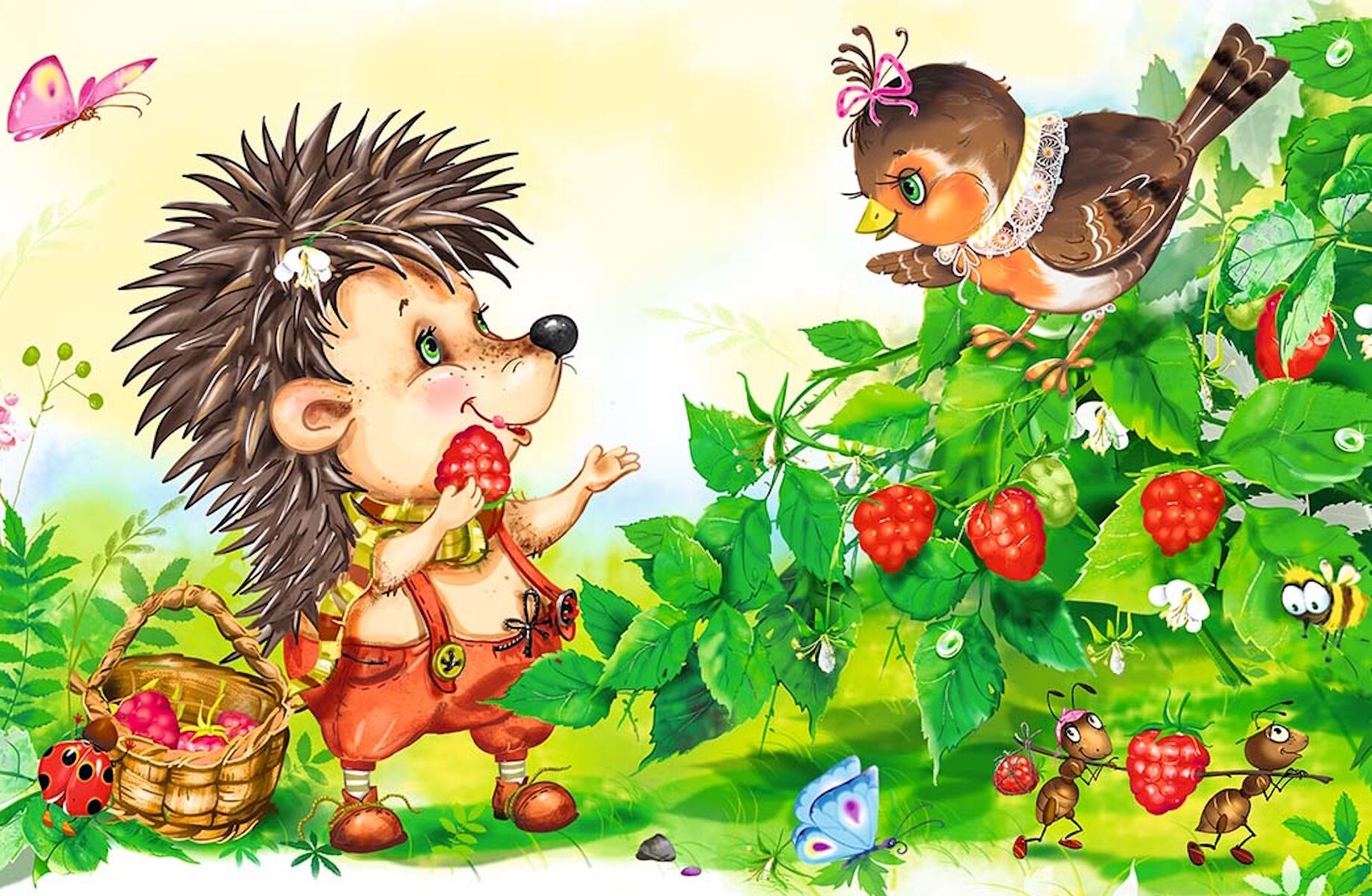 Еж и воробей