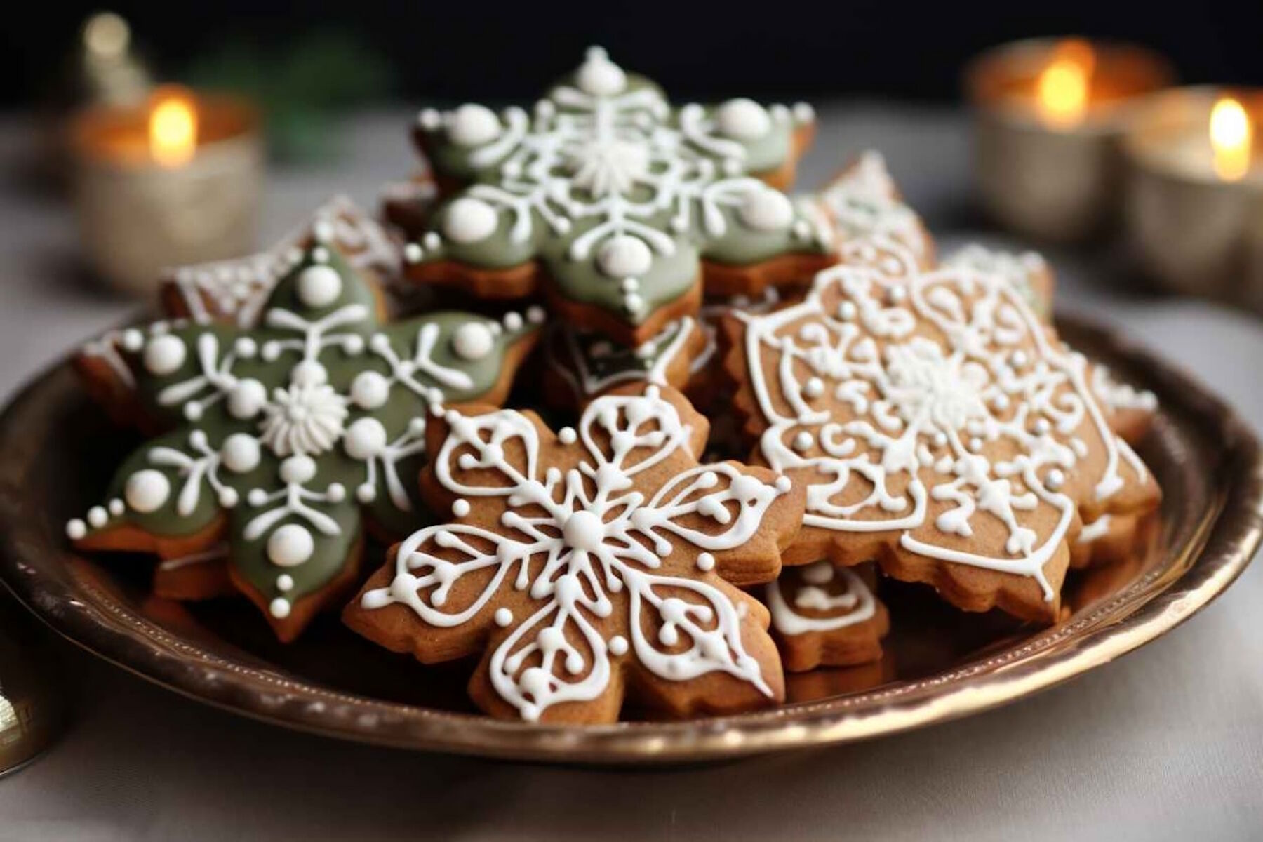 Печеньки снежинки