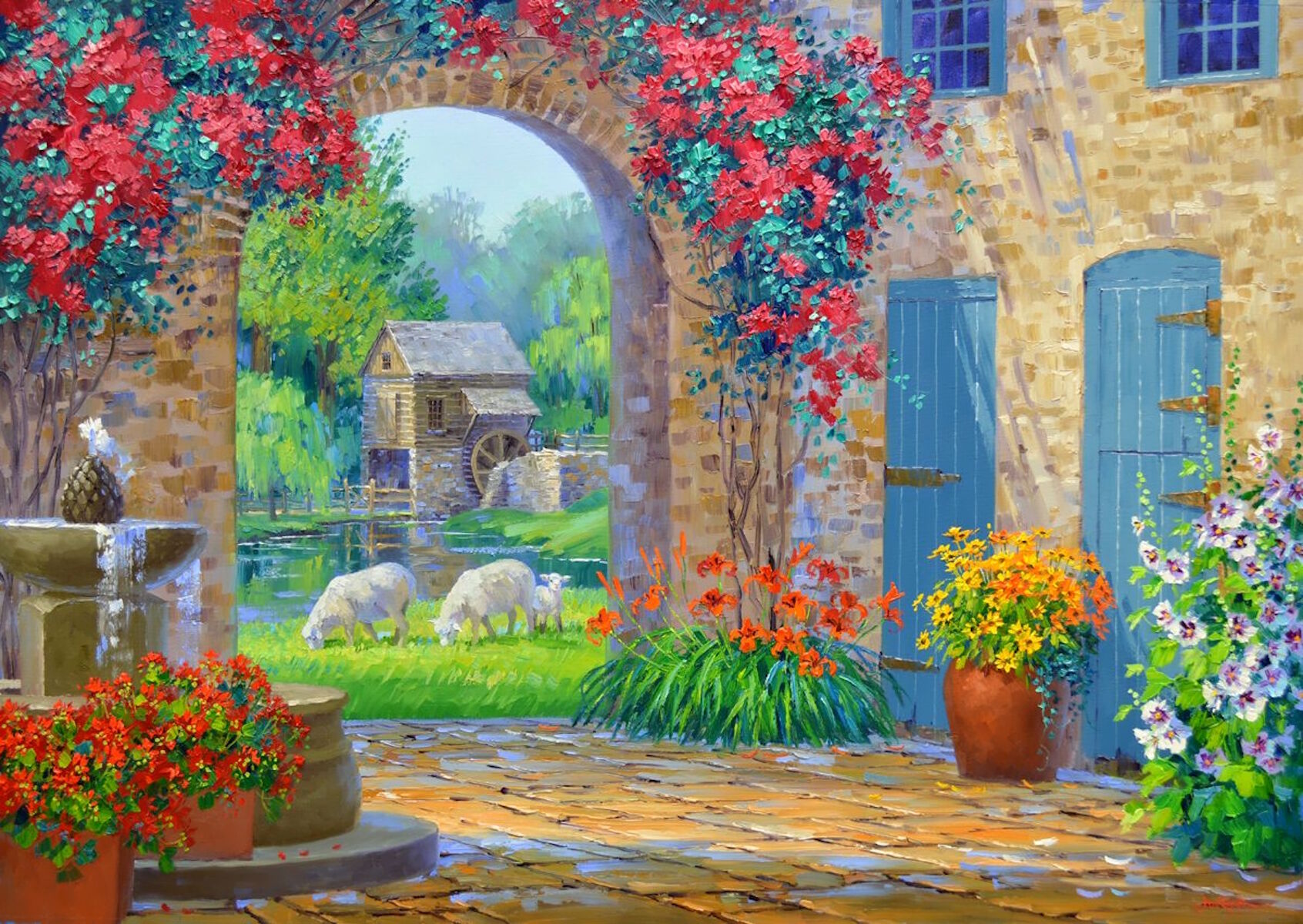 Овечки за аркой